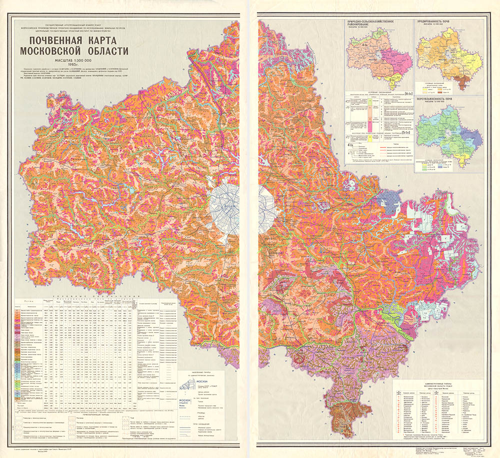 Домодедовский район карта почв
