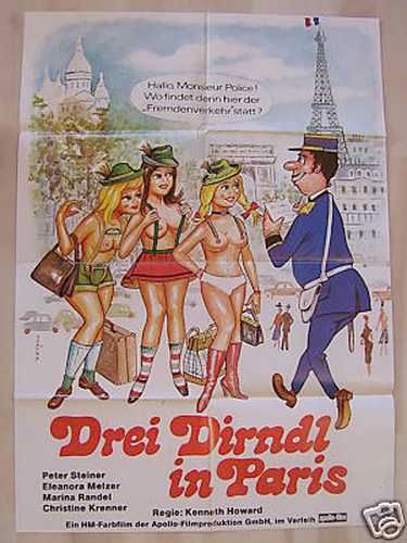 Drei Dirndl in Paris / 3 Девушки в Париже / Drei Schulmädchen in Paris / Lockendes Fleisch / Mitsex Express / Trois Bavaroises à Paris   , Marianne Randel, Christine Krenner, Peter Steiner Jr., Mario Pollak, Peter Steiner, Eric Dray, Catherine Boierie, Alain Alvez, Lucilla Baroni , Carmelo Petix)